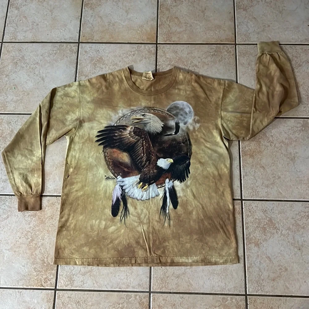 The Mountain Men’s Long Sleeve Bald Eagles 2009‎ Carol Cavalaris, Sz Large